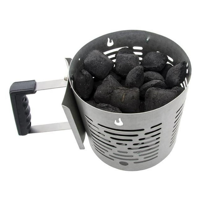 Half-Time Charcoal Chimney Starter, Silver