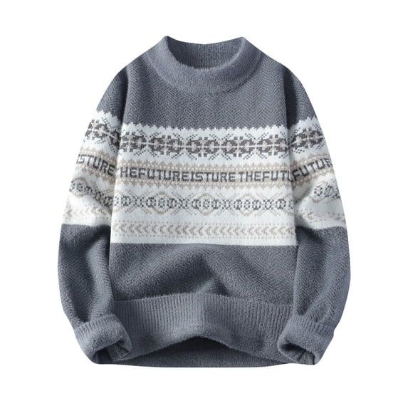 Half Turtleneck Pullover Sweaters Winter Fall Sweaters for Men 2024