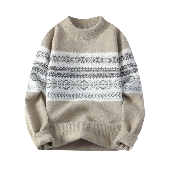 Half Turtleneck Pullover Sweaters Winter Fall Sweaters for Men 2024