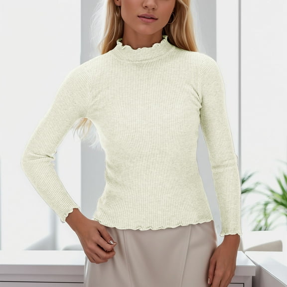 Half Turtleneck With A Sweater On Top For Women Autumn And Winter