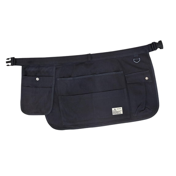 Half Waist Apron Gardening Apron Tool Belt Lightweight Oxford Cloth Work Apron Waist Bag Organizer for Plumbing Garden Housekeeping Florists black