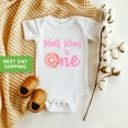 thumbnail image 1 of Half Way To One Onesie, Half Birthday Bodysuit,Donut Birthday Onesie,Sweet One Bodysuit, Half Birthday Gift Cool Baby Clothing, Cute Baby Onesie, BABY BODYSUIT LAT 4424, 1 of 3
