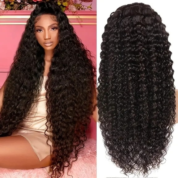 Half Wig Human Hair Burmese Curly Wig for Women, Glueless Flip Over Half Wig with Spiral Curls, Seamless Blend Human Hair Wig(Coffee,18in)