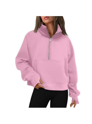 Half Zip Pullover Pink