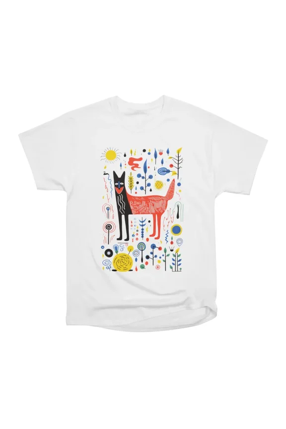 Half and Half Wolf T-Shirt Tee Gift For Him Merch For Her Apparel For Friend
