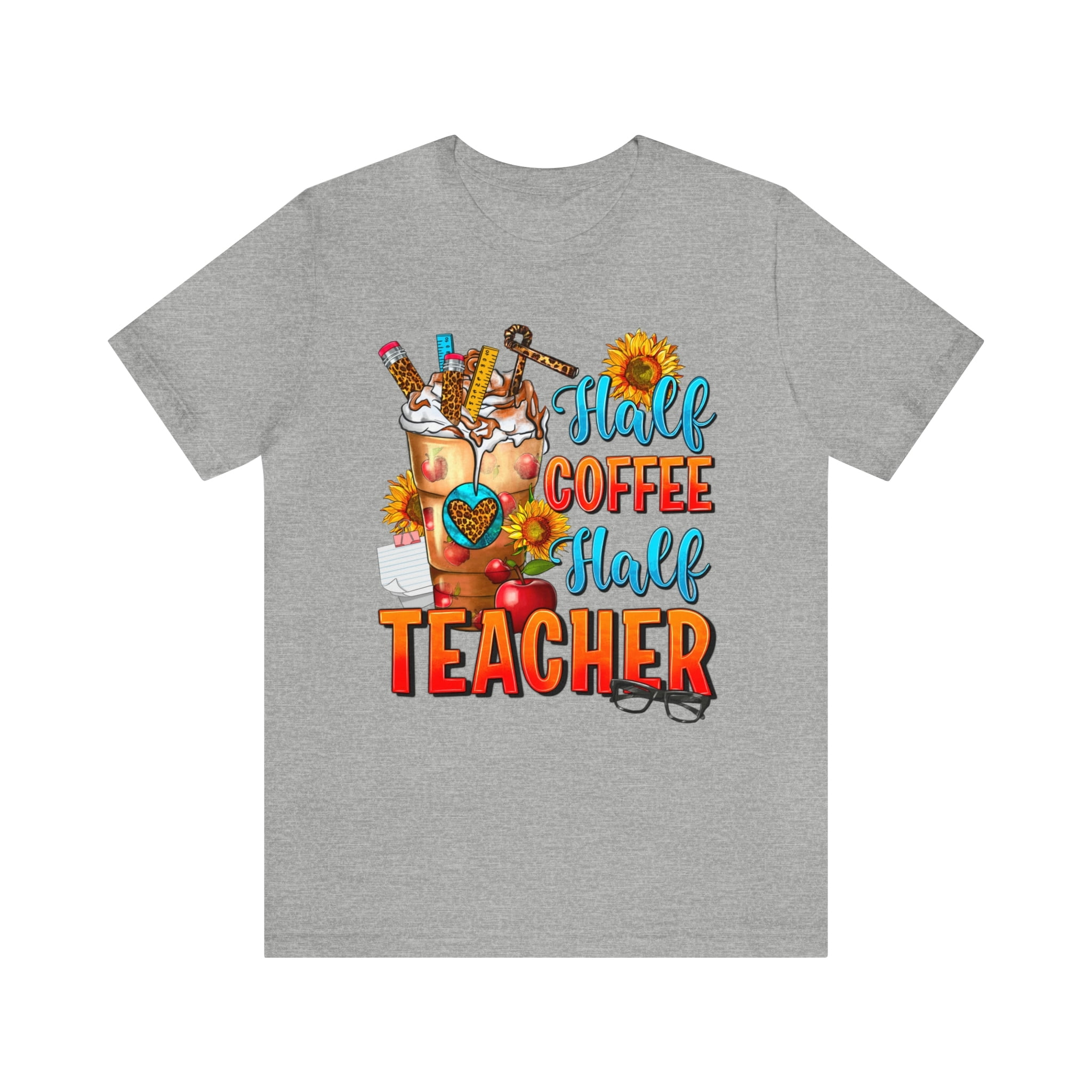 Half teacher half coffee Glass Can Cup – BE Kids Apparel