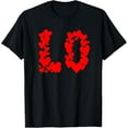 thumbnail image 1 of Half love with hearts matching couple partner Valentines Day T-Shirt Shirts, 1 of 3