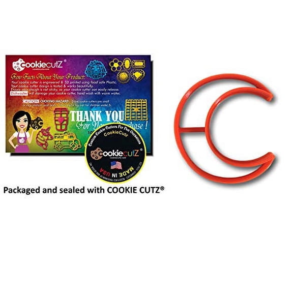 Half moon cookie cutter (1")- Fast Shipping - Sharp Edges - Exceptional Quality