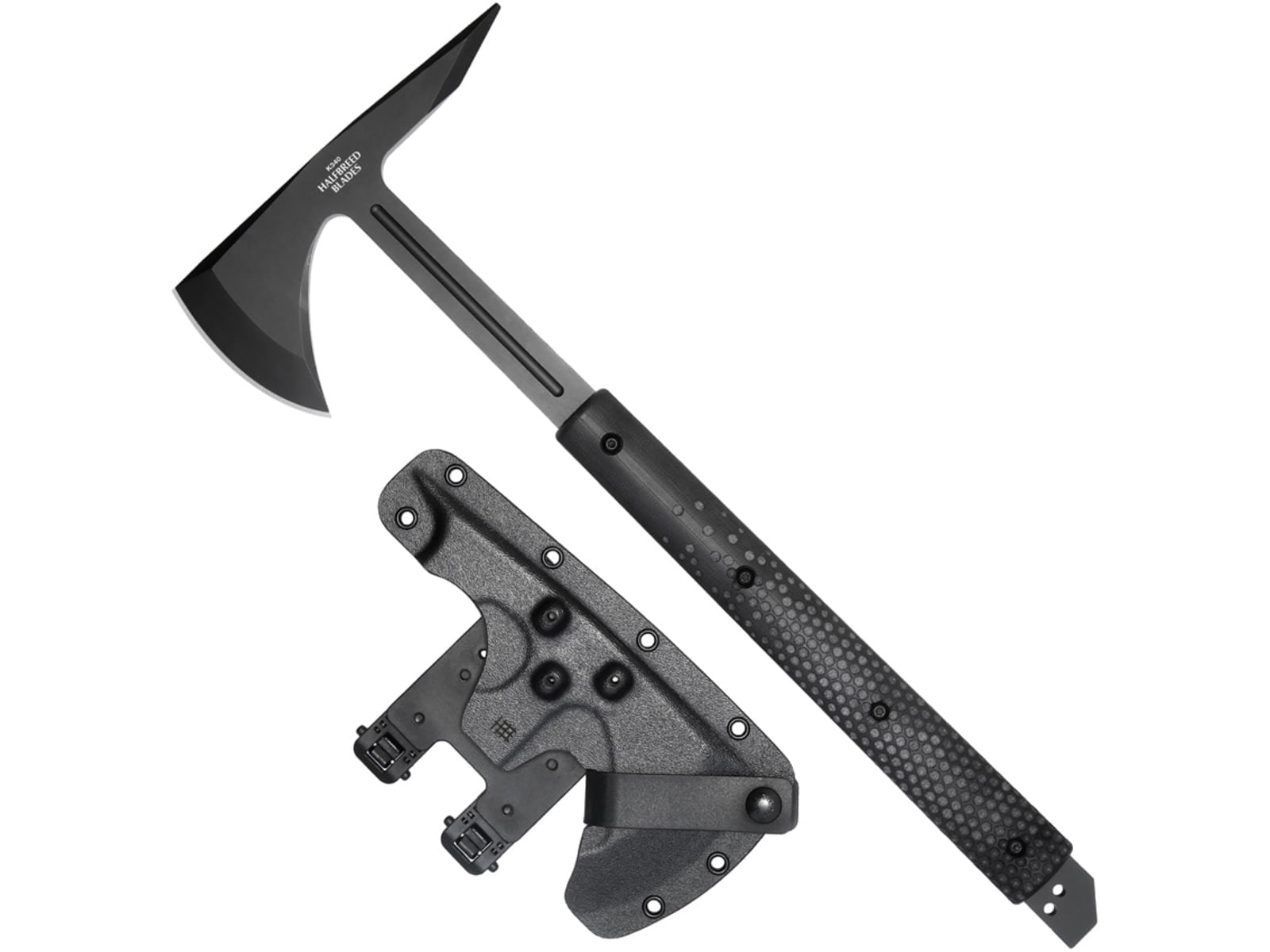 Halfbreed Blades Large Breaching Black Axe, 18.38in Overall, 7.5in ...