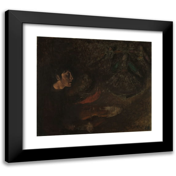Halfdan Egedius 22x20 Black Modern Framed Museum Art Print Titled - Play and Dance (1896)