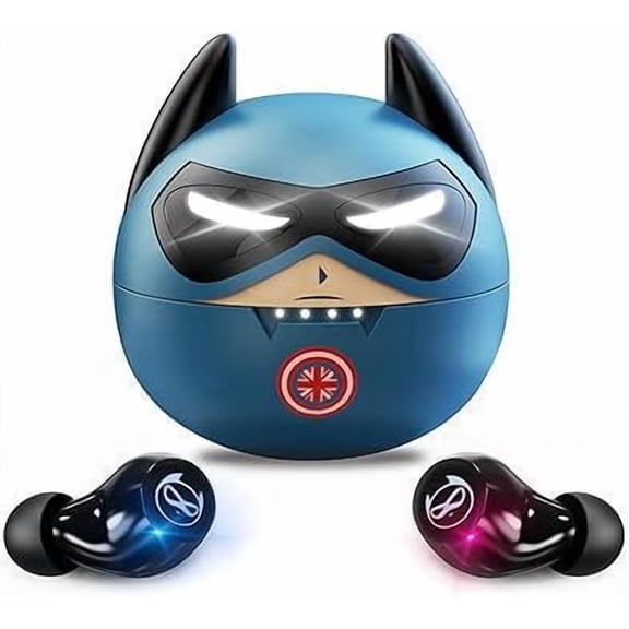 Halfic Kids Wireless Earbuds for Small Ears - Bluetooth 5.0 Headphones with Mic and Charge case  36H Playtime,Touch Control, HiFi Stereo in Ear Earphone for Kids and Adults