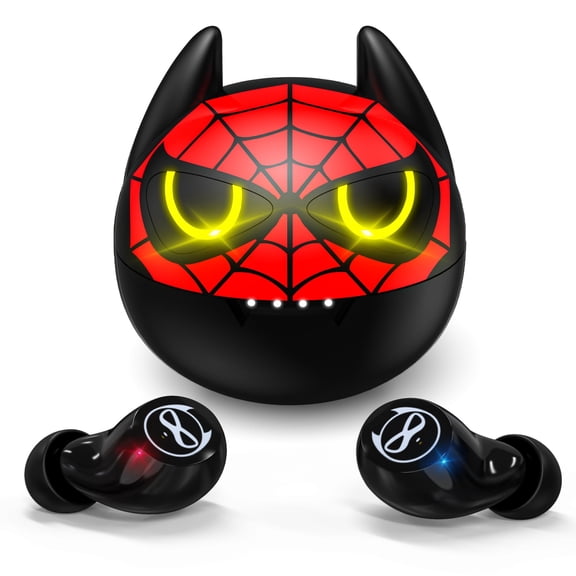 Halfic Kids Wireless Earbuds for Small Ears - Bluetooth 5.0 Headphones with Mic and Charge case  36H Playtime,Touch Control, HiFi Stereo in Ear Earphone for Kids and Adults