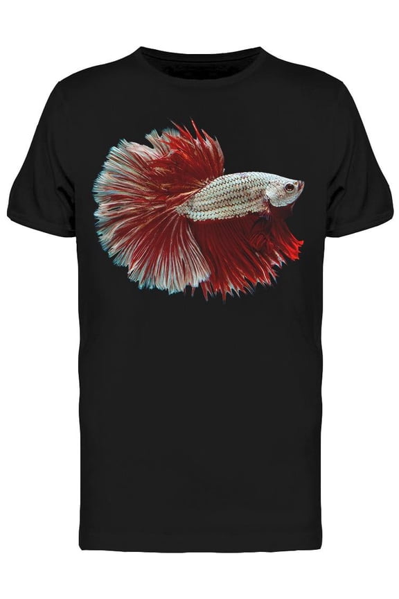 Halfmoon Betta Beautiful Fish T-Shirt Men -Image by Shutterstock, Male Medium