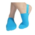 thumbnail image 1 of Halfsox-Women’s Casual No Show Half Socks for Sling-back shoes Medium/Large Blue 1 Pair, 1 of 3