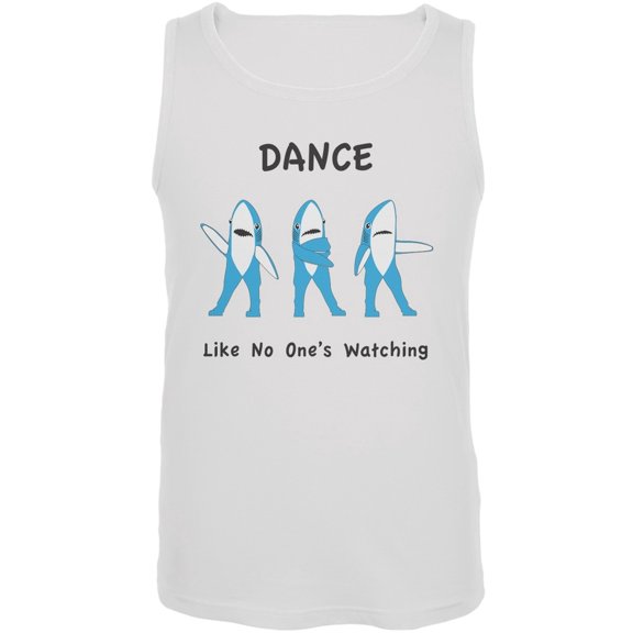 Halftime Left Shark Dancing White Adult Tank Top