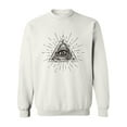 thumbnail image 1 of Halftone Eye Of Providence  Sweatshirt Men -Image by Shutterstock, Male Large, 1 of 4