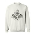thumbnail image 1 of Halftone Rose Design  Sweatshirt Women -Image by Shutterstock, Female x-Large, 1 of 4