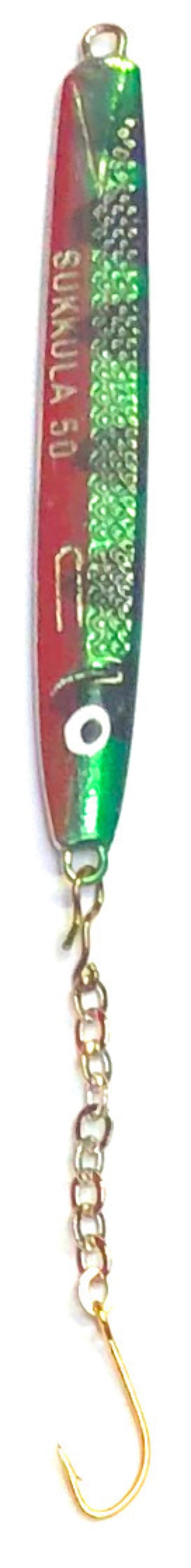 Asgr Fish Nils Master HAL35-ASGR Hali35 Lure, 1-1/2-Inch, Silver/Green/Black ...