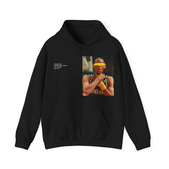 Haliburton Wear Reggie Miller Choked basketball Unisex Heavy Hooded Sweatshirt-KBRM3101-SH185-Black-L