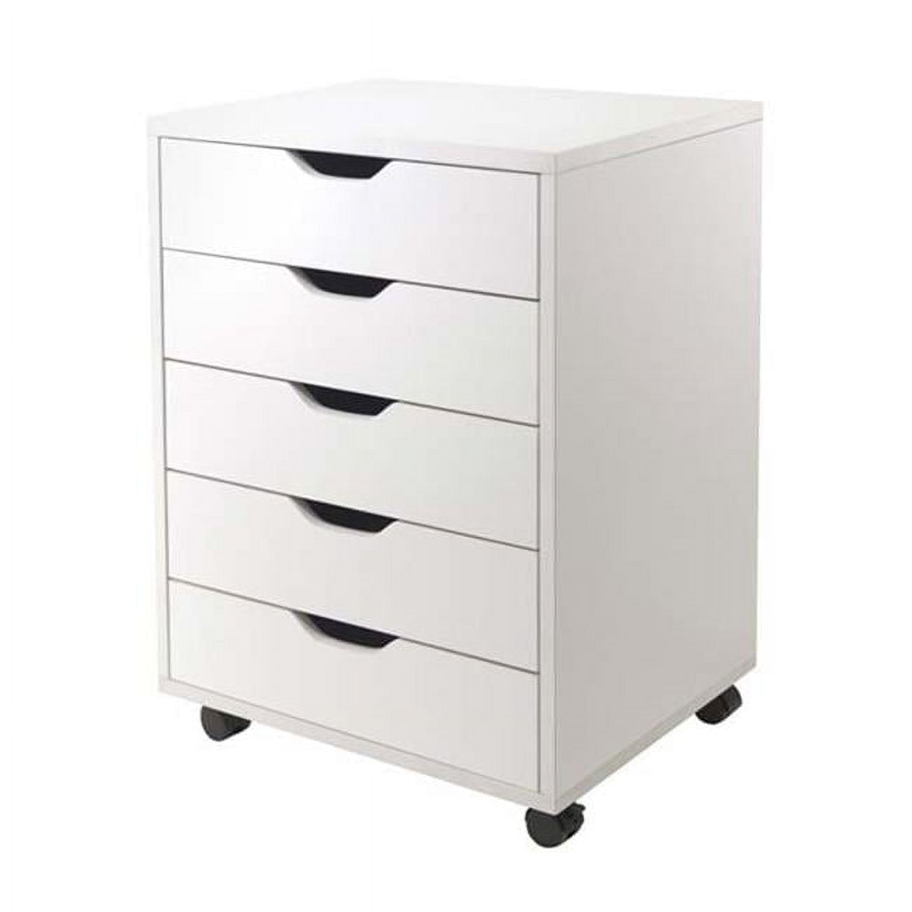 Winsome White 5-Drawer Versatile Storage Cabinet for Home Office
