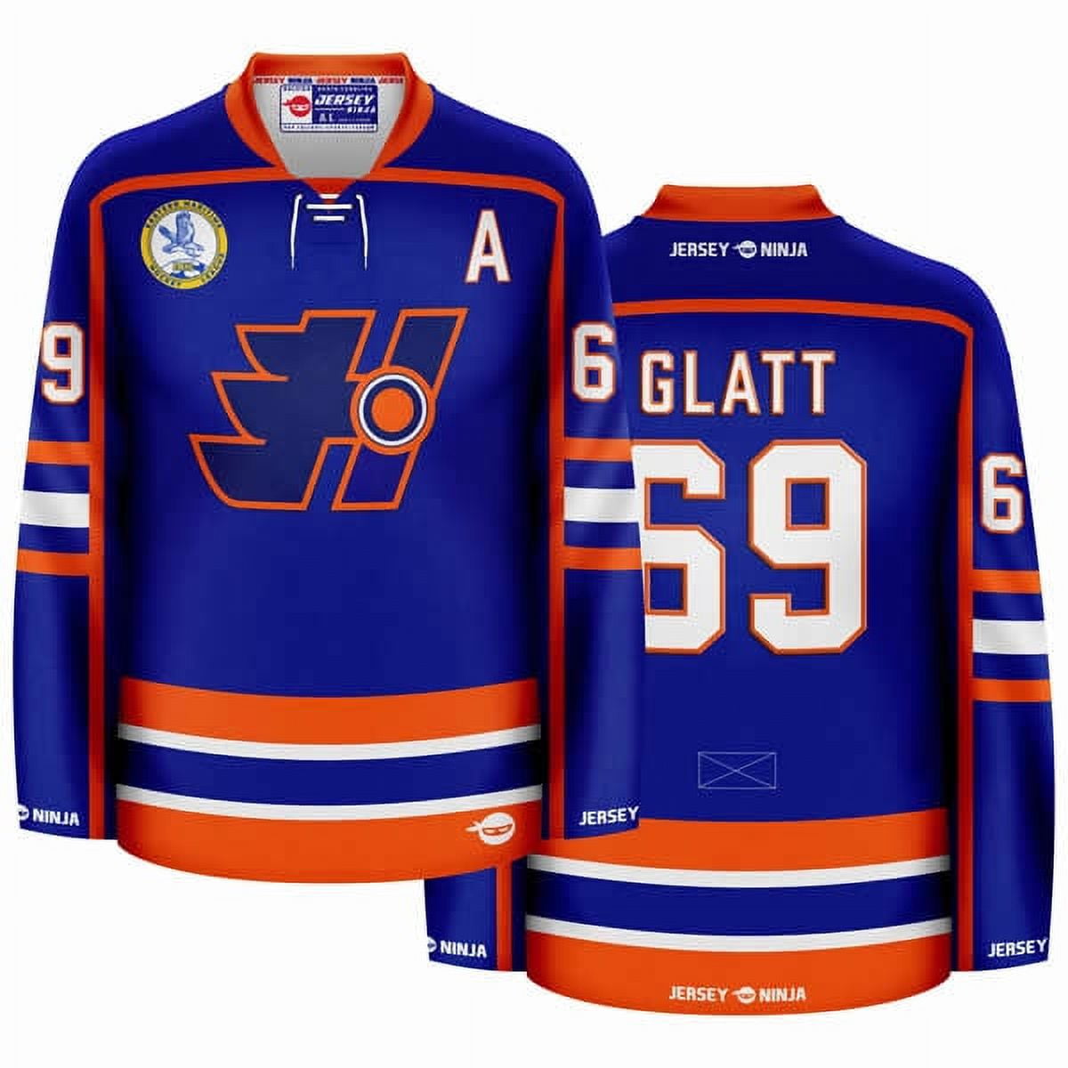 Halifax Highlanders Doug Glatt Blue Hockey Jersey - Walmart.com