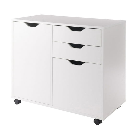 Halifax Wide Storage Cabinet; 2-Drawer; Filing Cabinet; White