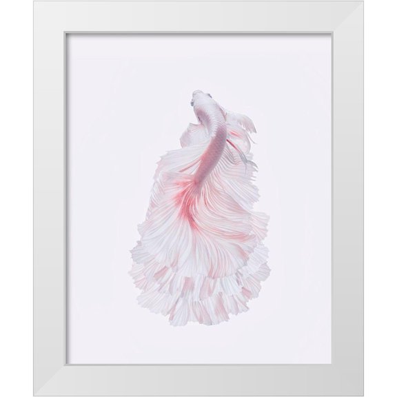Halil, Andi 12x14 White Modern Wood Framed Museum Art Print Titled - The White Dress