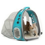 Halinfer Back Extension Cat Backpack, Pet Carrier Backpack for Kitten and Small Dog up to 12 Pounds