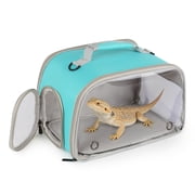 Halinfer Portable Carry Bag for Reptile Bearded Dragon & Lizard, 10.5 x 10.5 x 10.5-in, Green