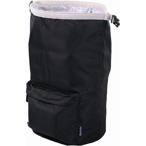 Halinfer Waterproof Nylon Dog Food Travel Bag, Pet Food Storage with Front Pocket and Shoulder Strap, 42 Cups