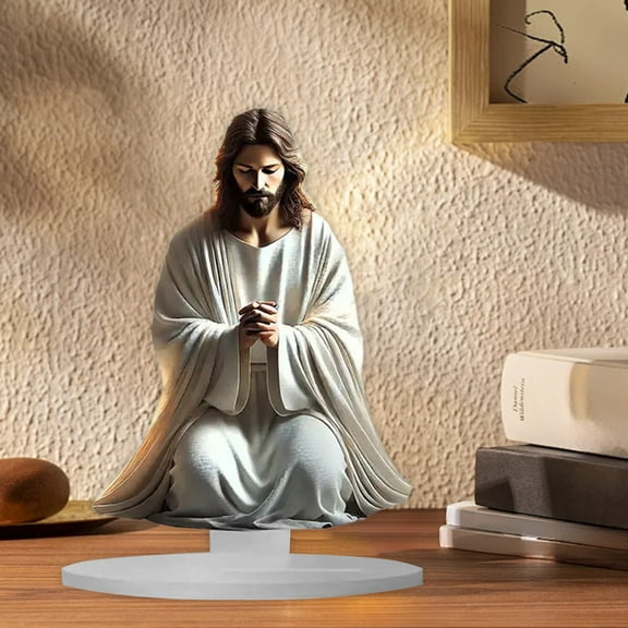 Haliyee Acrylic 2D Nativity Scene - Christmas Jesus Statue Decor,Religious Christmas Gifts for Christians,Holiday Standing Sign for Home office Decor,6inβ