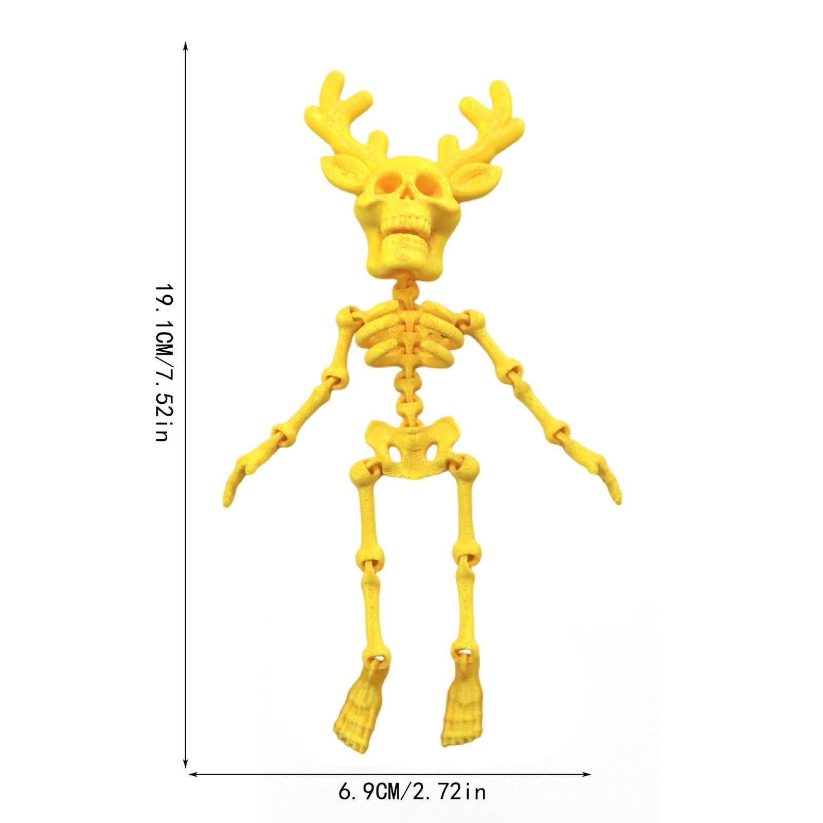Haliyee Halloween Skeleton with Movable Joints - Posable Skeleton Decor ...