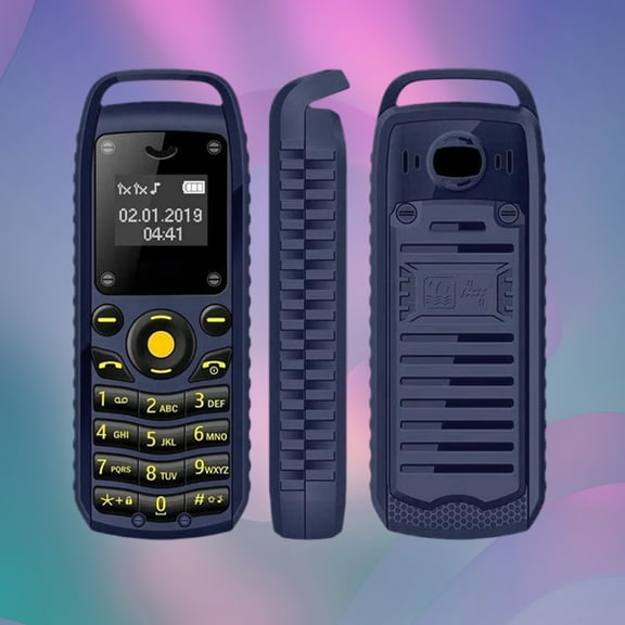 Haliyee Ultra Compact Flip Phone for Seniors,Double SIM Mini Keypad Phone with Bluetooth Earhook Headset,Long Battery Life,Multi-Language Support,Emergency SOS,Cheap Phones