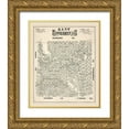 thumbnail image 1 of Hall 12x14 Gold Ornate Wood Framed with Double Matting Museum Art Print Titled - Kent County Texas - Hall 1888, 1 of 4