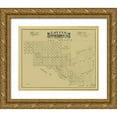 thumbnail image 1 of Hall 18x15 Gold Ornate Wood Framed with Double Matting Museum Art Print Titled - Loving County Texas - Hall 1889, 1 of 4