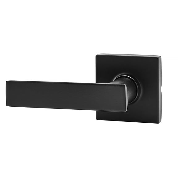Hyper Tough Passage Hall & Closet Blade Door Lever, Matte Black