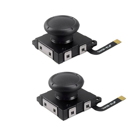 Hall Controller No Drifting 3D Analog Stick Sensor Potentiometer Module Higher Sensitivity Hall Thumb Stick Compatible with Switch/OLED/Lite (2Pcs)