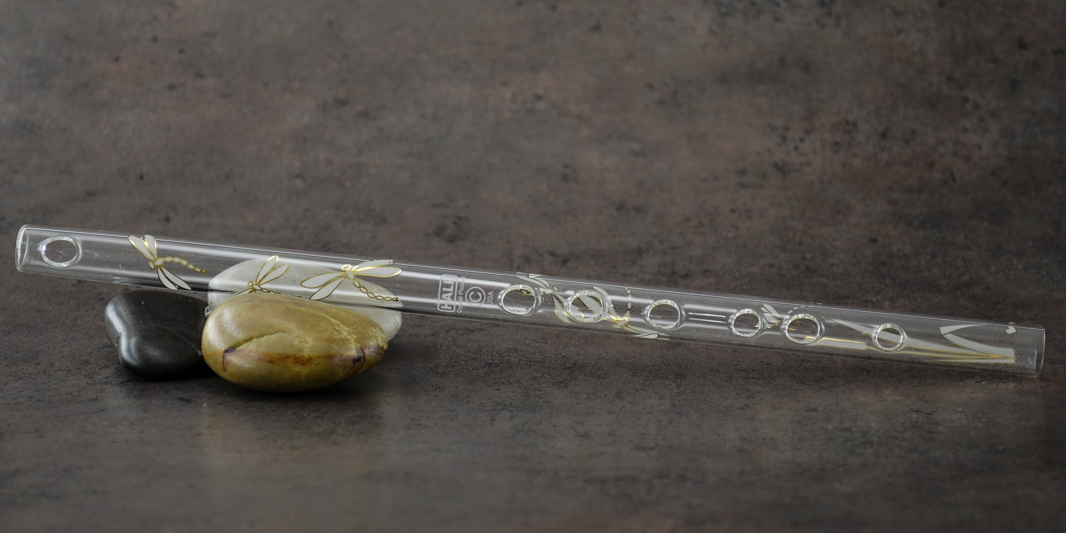 Hall Crystal Flute 11203 - Inline Glass Piccolo in C - Dragonfly