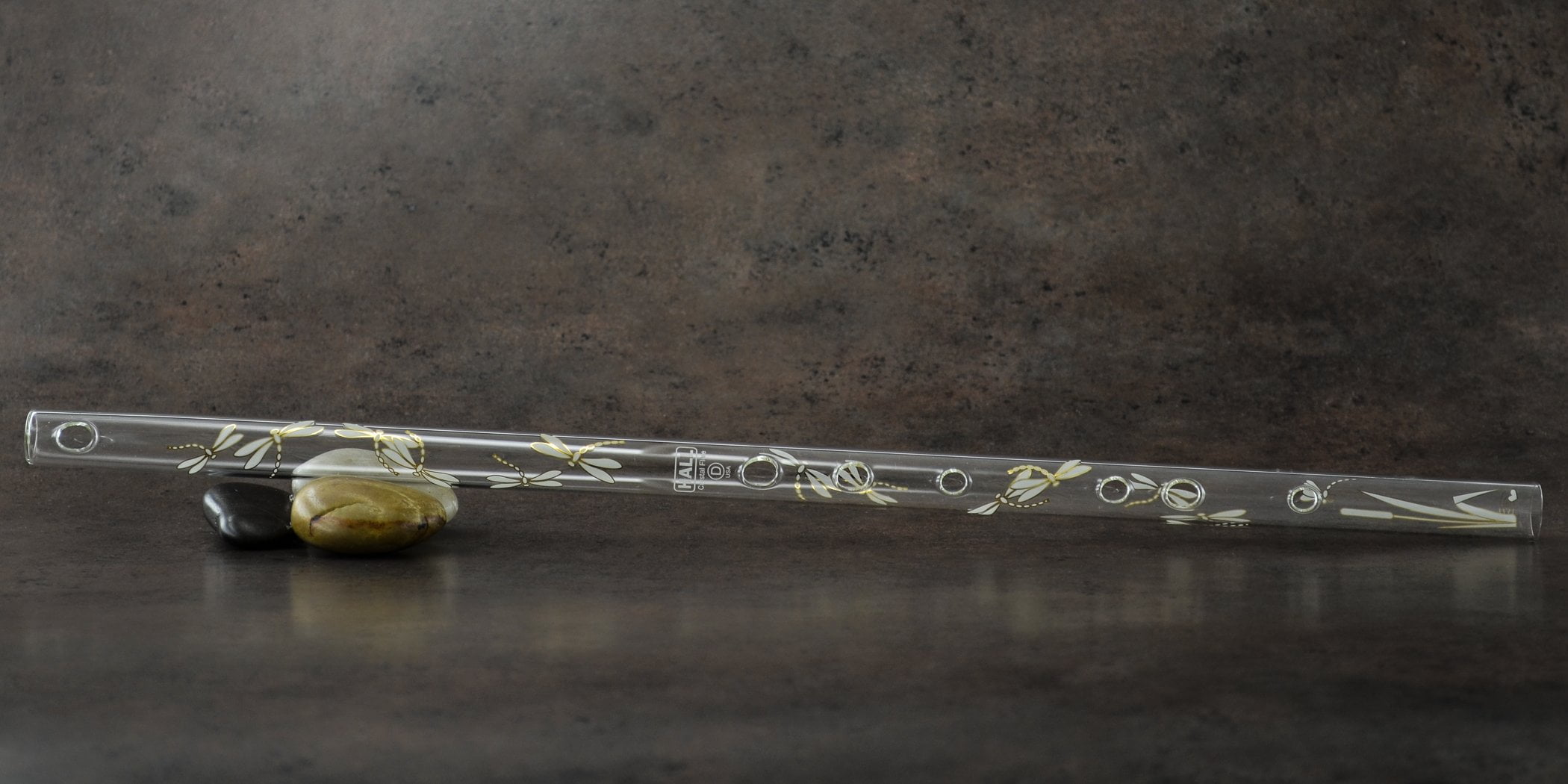 Hall Crystal Flute 12203 - Inline Glass Flute in D - Dragonfly