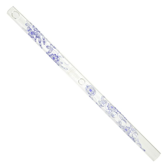 Hall Crystal Flute 12216 - Inline Glass Flute in D - Blue Delft