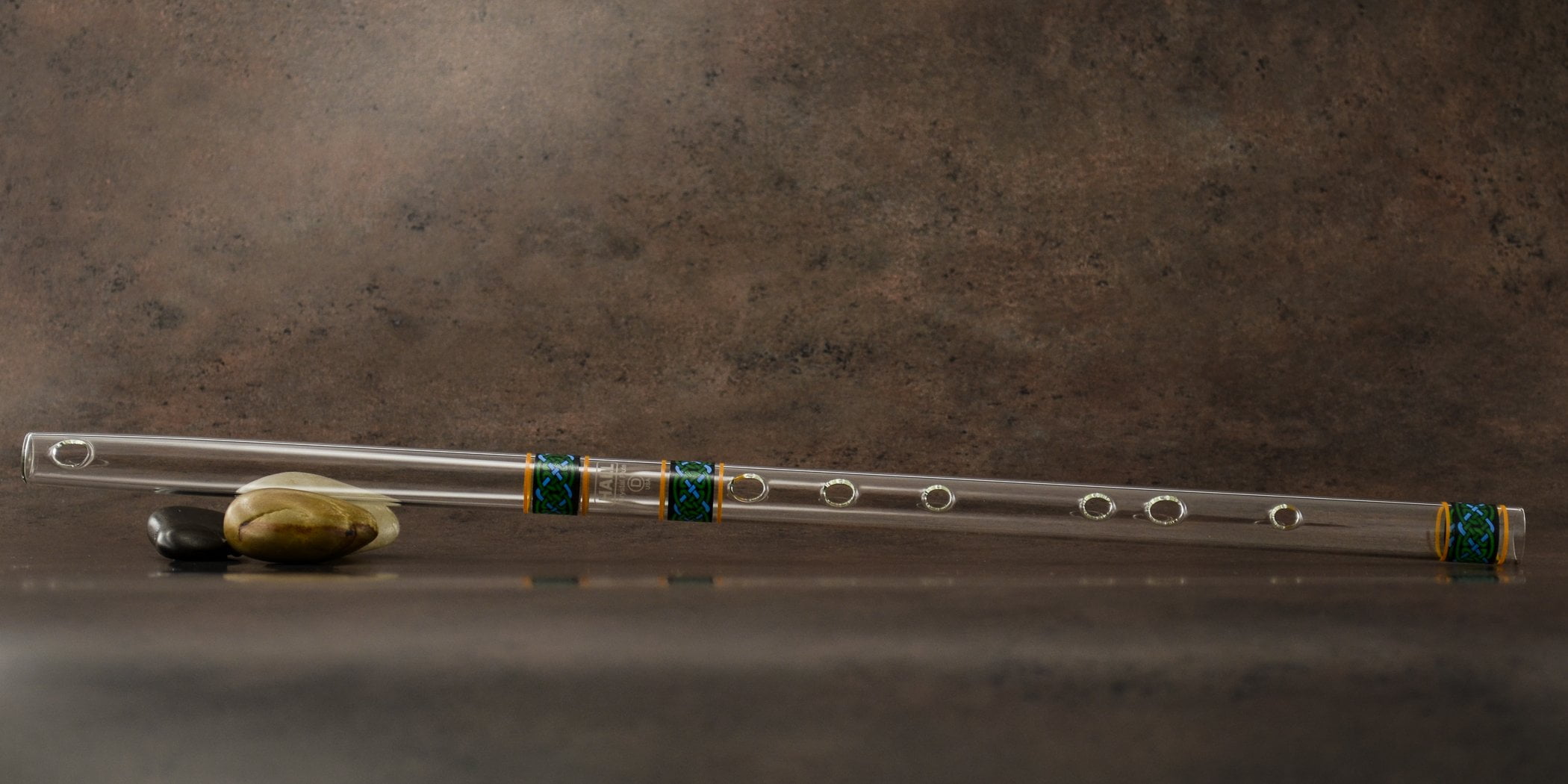 Hall Crystal Flute 12299 - Inline Glass Flute in D - Clear Glass
