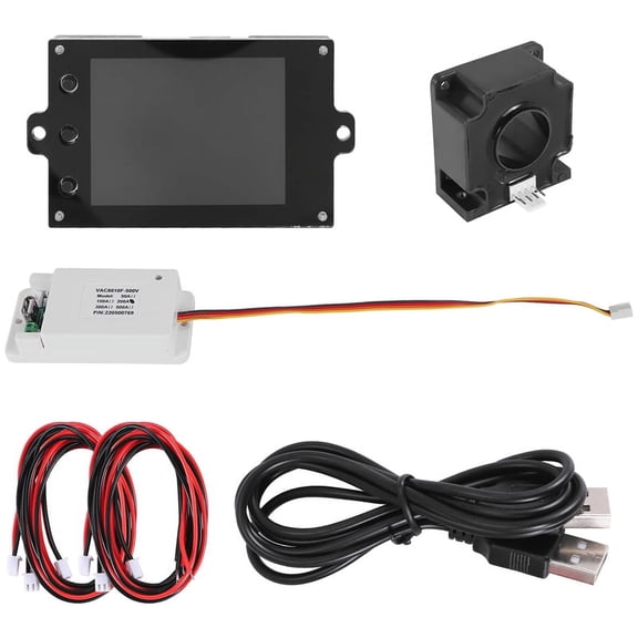 Hall DC 500V 200A Wireless Voltage Meter Ammeter 2.4 Inch Color Screen Capacity Power Detector Tester