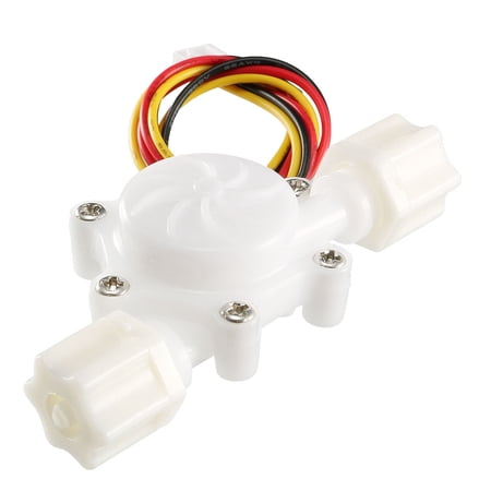 Hall Effect Water Flow Sensor Switch Flowmeter Fluid DC5V 0.3-3L/min SEN-HZ06W