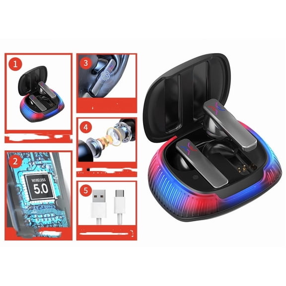 Hall Flashing Low-latency Wireless Gaming Headset