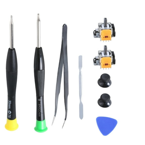Hall Joystick Replacement Kit with Screwdriver & Pry Tool Accessory for Xbox One Controller Enhances Gaming Precision