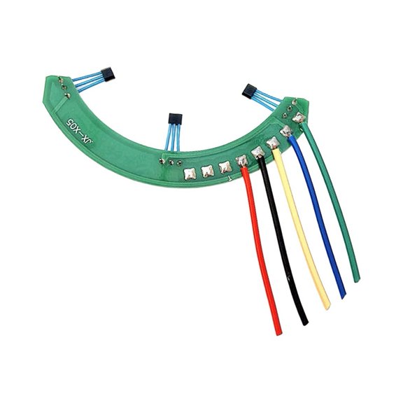 Hall Sensor PCB for Ebike 60 Degree Differential Motor Replacement - Green, 7.7CM Length Compatible with 3 Wheel Electric Scooter