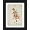 thumbnail image 1 of Hall, Sidney 11x14 Black Ornate Wood Framed with Double Matting Museum Art Print Titled - Astronomical chart illustration of the Auriga, 1 of 4