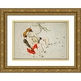 thumbnail image 1 of Hall, Sidney 18x14 Gold Ornate Wood Framed with Double Matting Museum Art Print Titled - Astronomical chart illustration of the Zodiac Gemini, 1 of 4