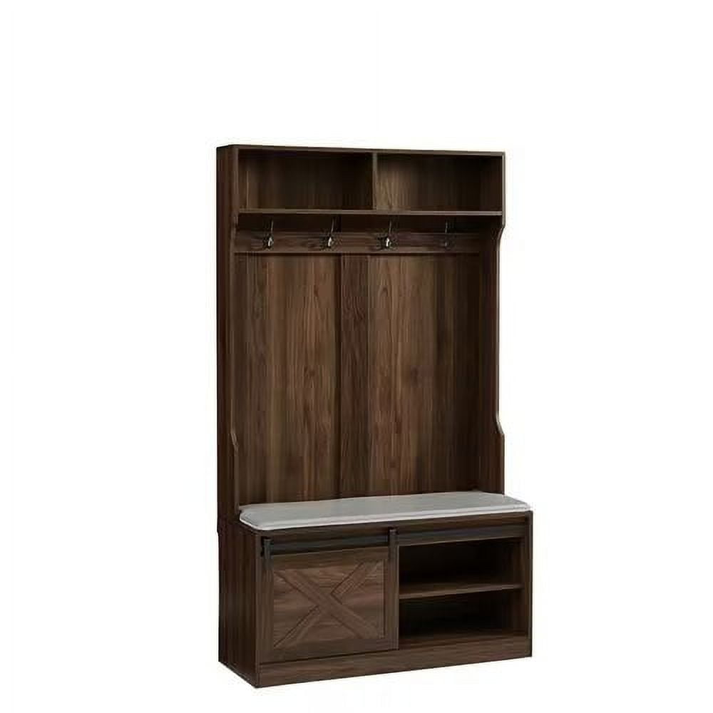 Hall Tree with Storage Bench,Modern Hall Tree with 2 Drawers and Shelf