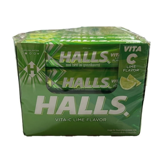 Hall Vita-C Lime Flavor Candy 20 Stick 34g